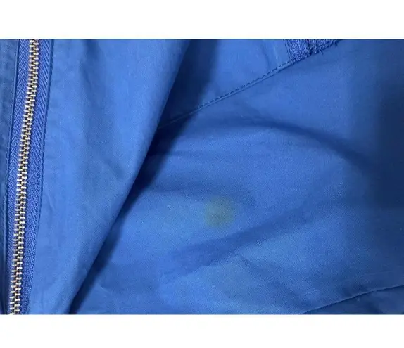 INC NWT ft Blue Tent Blouse Top Ruffle Collar Sz M Womens Voluminous