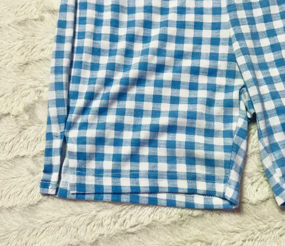 Gingham Shorts Blue Size XS