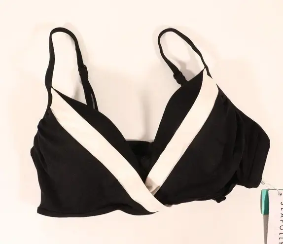 Seafolly NWT Pop Block Wrap Front Booster Swim Top