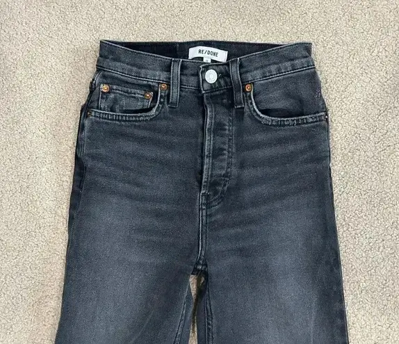 RE/DONE Ink Black High Rise Loose '90s Jeans Womens Size 23