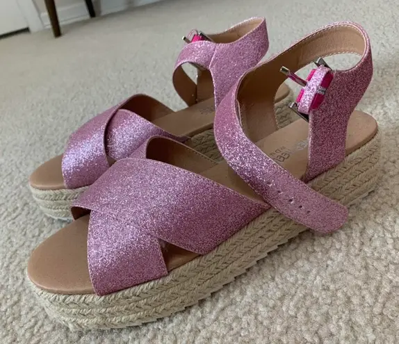 Head over heels by dune flat form sandals Purple Size 7.5