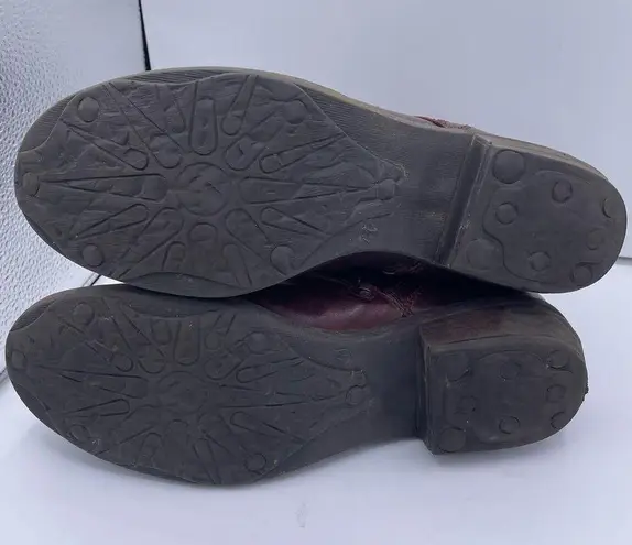 Bos. & Co. leather lace-up combat boots fleece lining women Size 41EU/ 10.5US