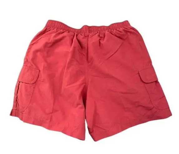 L.L. Bean Men's Supplex Nylon Cargo Swim Shorts Coral Medium Pink