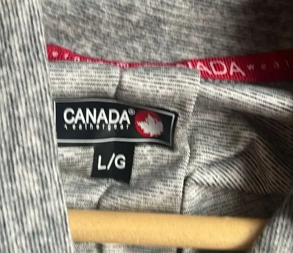 Canada Weather Gear Supreme Soft Mock Neck Sweatshirt Gray Size L