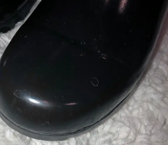 Shoes8teen Rubber Black Buckle Rain Boots Size 6