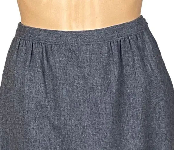 Pendleton Gray 100% Virgin Wool Circa 1980’s A-Line skirt w/Pockets Size 10 EUC