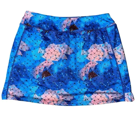 Blevon H Women’s Size M Blue Pink Abstract Geo Print Tennis Golf Skort Size M