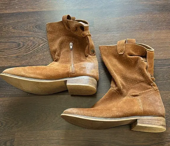 Rebels Trina Burnt Bronze Suede Leather Boots 7.5