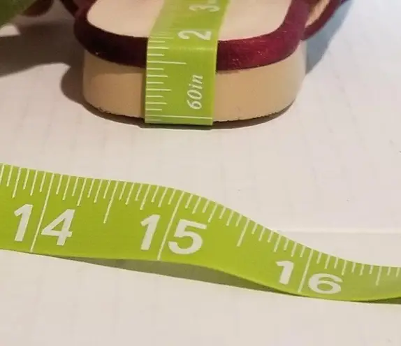 Hot Kiss Cranberry Red Rounded Mules Size 6