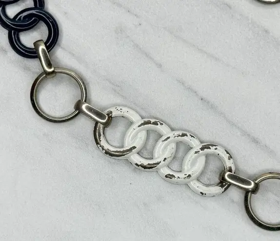 Vintage Red White Blue Chain Link Belt XS/Small (S) ✨