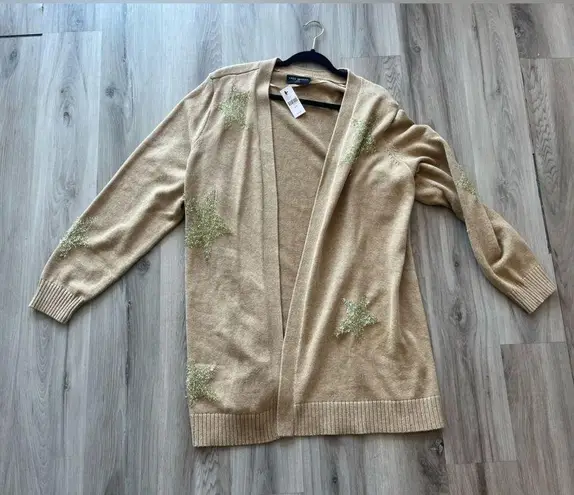 Lane Bryant NWT  22/24 Plus Size Camel Star Cardigan