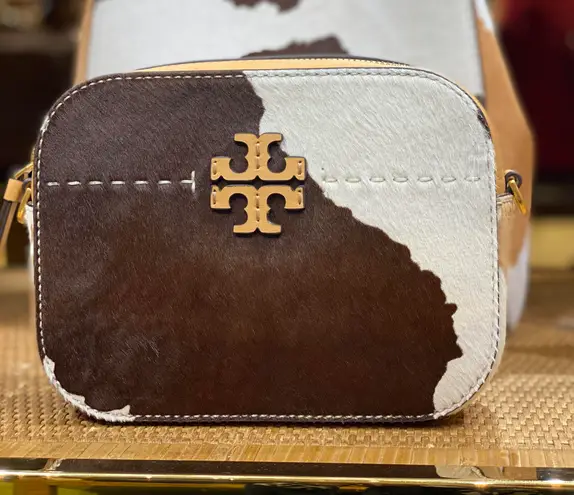 Tory Burch MCGRAW CALF HAIR CAMERA BAG 280 38 Off Retail From Le