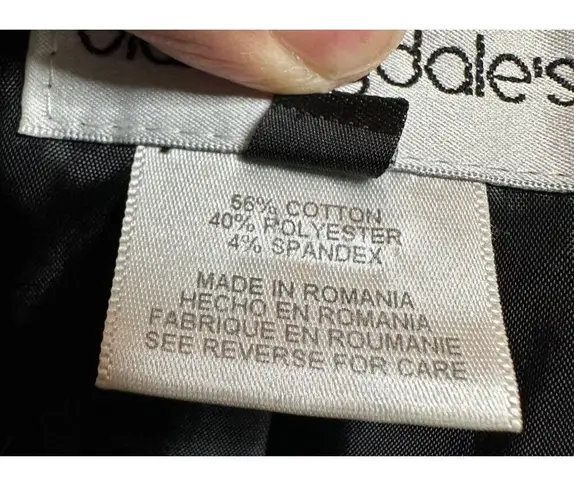 Bloomingdale's Striped Collared One Button Blazer Jacket – Chic Summer Must