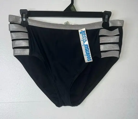 Nwt Swimsuit for All Black and Silver High