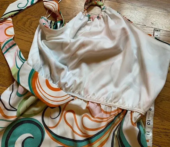 Tiered Halter Midi dress size M Size M