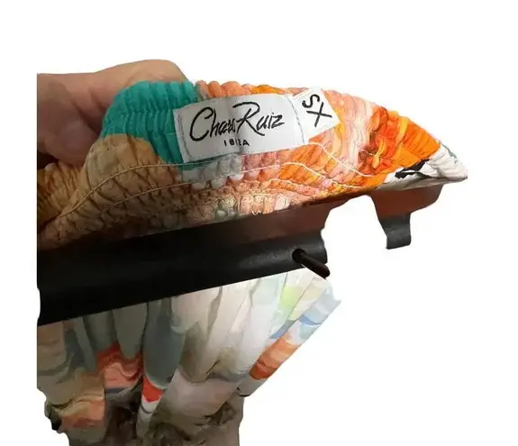 CHARO RUIZ IBIZA Rita tiered Georgette Maxi Skirt Size XS Blue