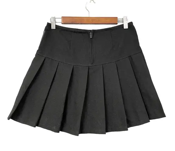 Royal Bones Daang Goodman Pleated Skirt Womens Small Chain Gothic Emo Grunge Black