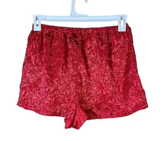 Victoria's Secret Vintage Victoria Secret Gold Label Red Sleep Shorts