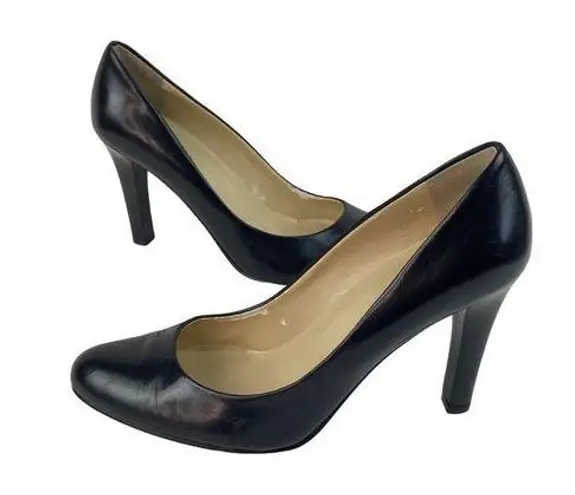 Ralph Lauren Classic Black Leather Pump Womens Size 8B Dress Business Heels