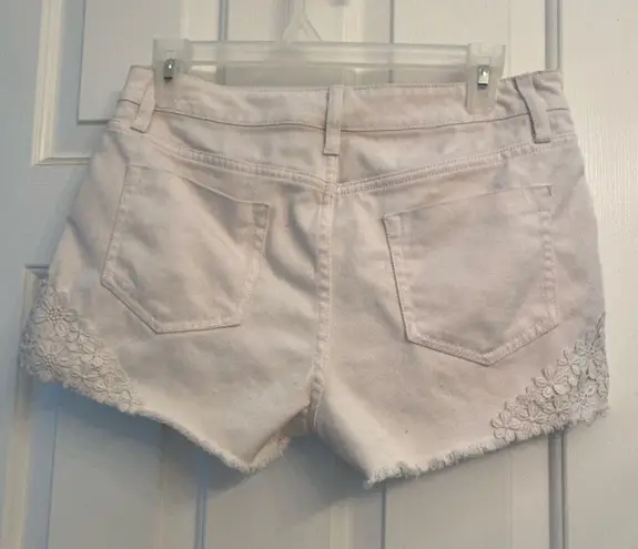 Mossimo Short Lace White Cotton Short Shorts sz 6