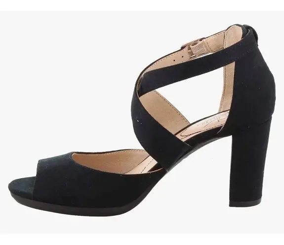 Life Stride Women's Allison Dress Sandal Black Size 8 Peep Toe Ankle Wrap New - Image 2