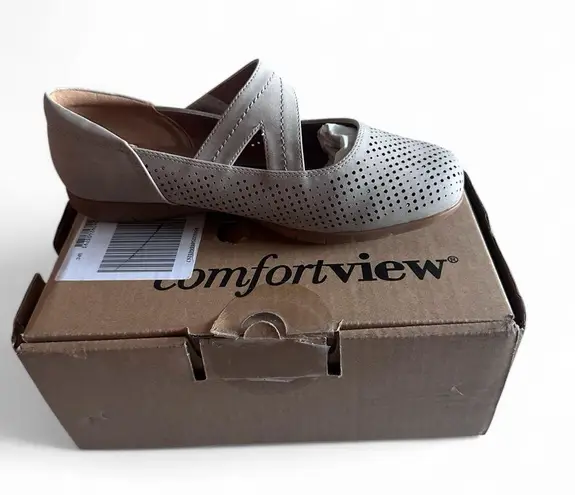 Comfortview Flats Women's Size 8 Grey/Tan