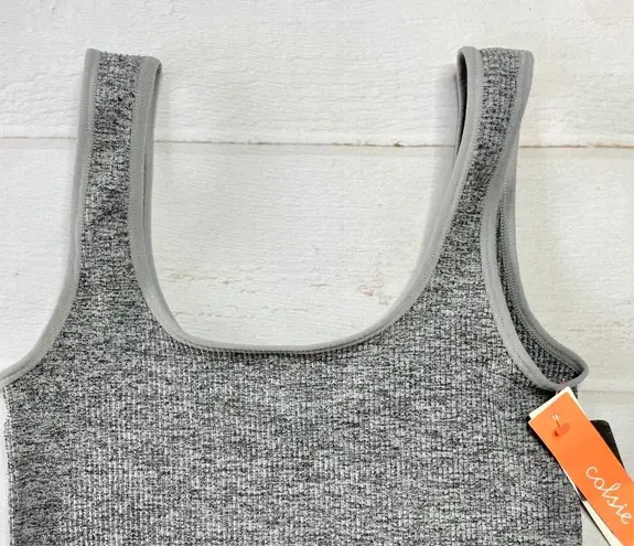 NWT - Colsie - Women’s Grey Seamless Thong Bodysuit - Size Medium