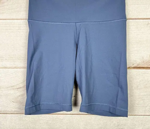 Everlane  The Perform Bike Shorts Womens Blue High Waist Performance Sz S