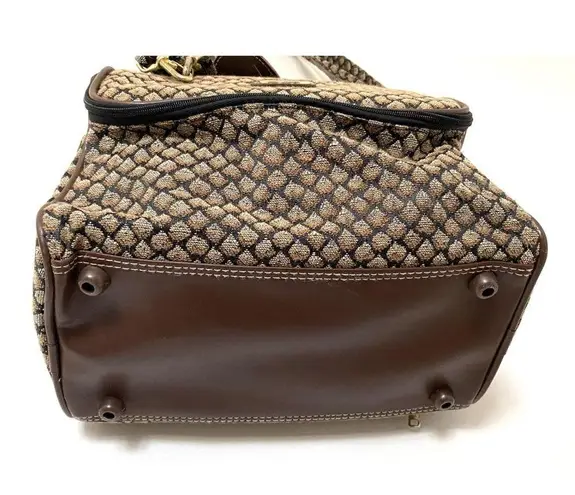 Diane Von Furstenberg VTG  Brown Mosaic Colletion Tapestry Toiletry Travel Bag