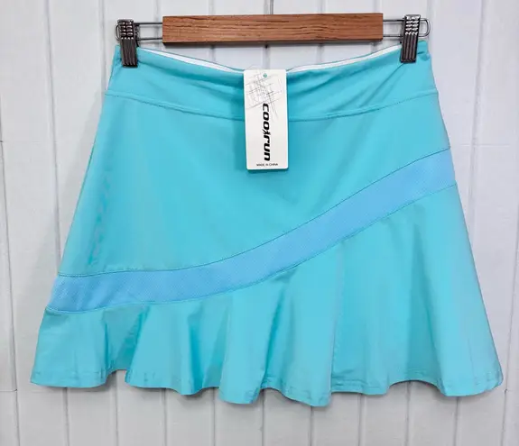 COOrun Tennis Skirt Golf Skorts Running Activewear Workout Sports Mini Skirt M Blue Size M