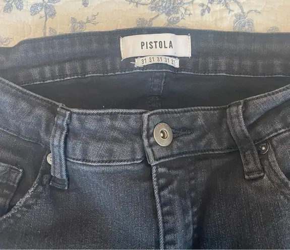 Pistola Aline High-Rise Dark Stone Vintage Edgy Skinny Ankle Jean Size 31/12