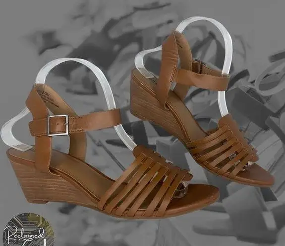 Susina Brown Terra Wedge Sandal