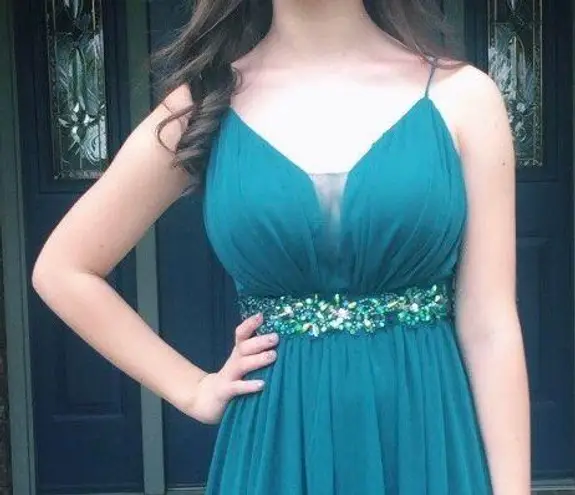 Macy's Macy’s Emerald Green Prom Dress 