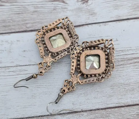 Vintage Dangle Earrings for Pierced Ears Extra Large Statement