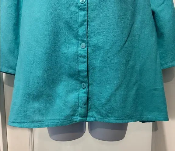 THE TOG SHOP Teal Button