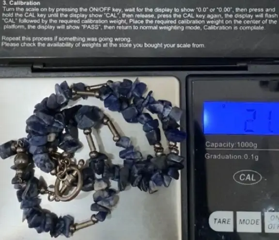 Handmade Sodalite Crystal Chips Toggle Necklace