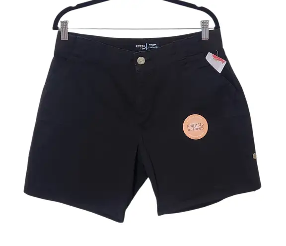 Riders By Lee Black Shorts NWT Size 12 Lee Black Mid-Rise Shorts