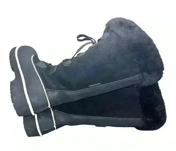 Comfortview Women's Wide Width The Eileen Waterproof Boot pre-loved Sz 7.5 black