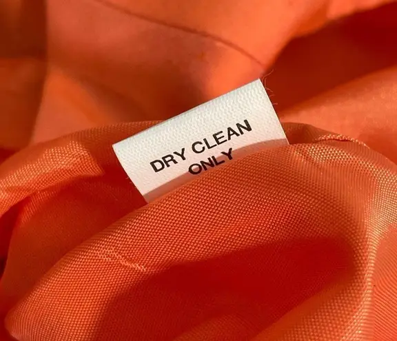 Kay Unger NWT 100% Silk Orange Sleeveless Sheath Dress Size 4 Cocktail Party