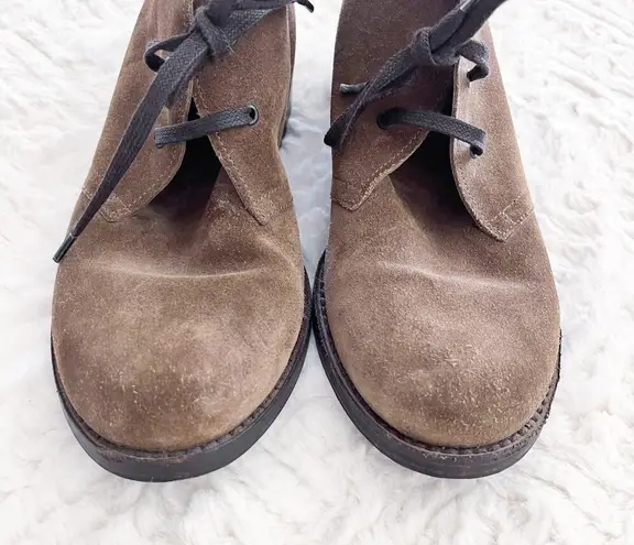Bottega Veneta Brown Suede Lace up Chukka Boots