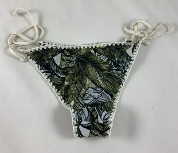 H&M 4 SM  Green leaf string bikini