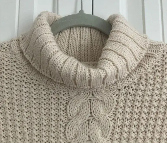 VERO MODA AWARE by Womans Cowl Neck Sweater Vest Size S Beige