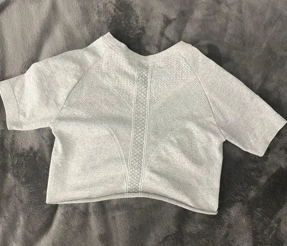 Gray athletic top