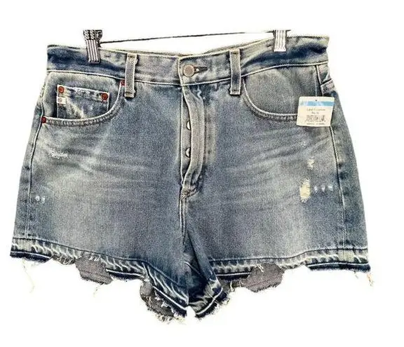 AG Adriano Goldschmied  Jean Shorts Womens 29 Alexxis High Rise Wedgie Raw Hem