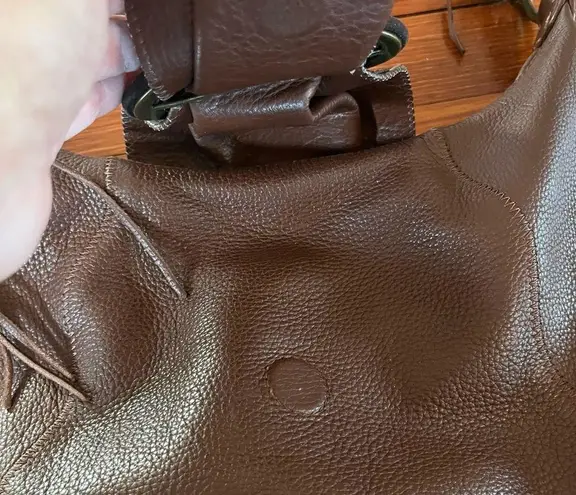 Chi Boho Brown Leather with Snake Skin Handle And Magnetic Snake Skin Closure.