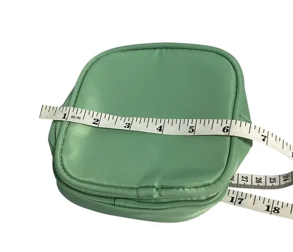 None Nylon Small Makeup Pouch Double Zipper Cosmetic Bag Travel