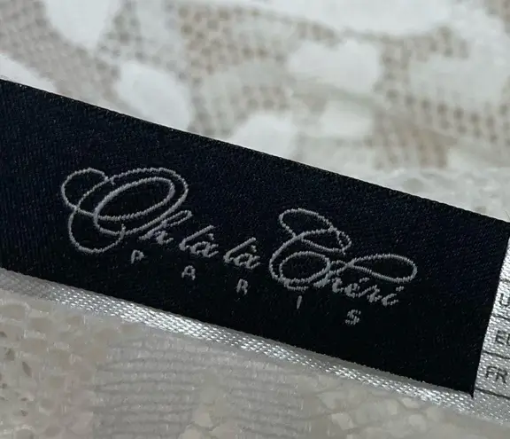 NEW OH LA LA CHERI 1X 2X LINGERIE JEANA WHITE LACE TEDDY SUIT DEEP V