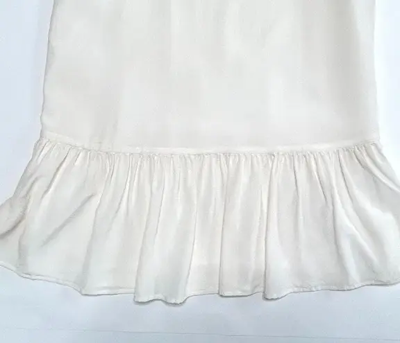 Joie  Ori D Silk Drop Waist Tank Dress in Cream Size S