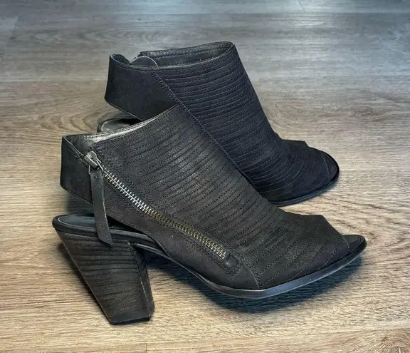 Paul Green Cayanne Peep Toe Sandals Classic Leather Heel Booties Coastal Cowboy