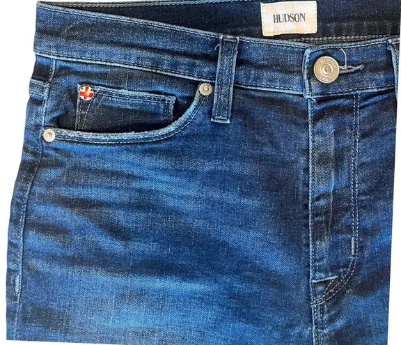 Hudson Jeans  Blair High Rise Straight Leg Blue Crop Sustainable Denim 29-30 EUC